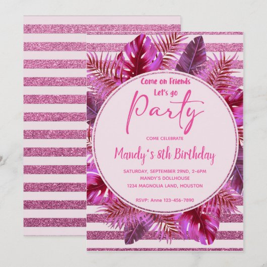 uitnodiging tot vrijdag (Voorkant / Achterkant)