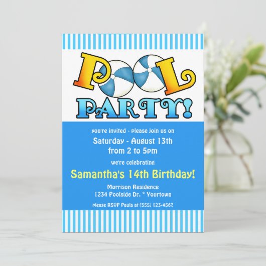 uitnodiging tot vrijdag (Staand voorkant)