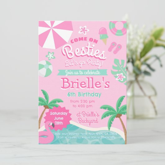 uitnodiging tot vrijdag (Staand voorkant)