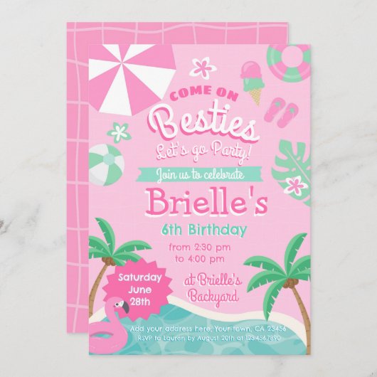 uitnodiging tot vrijdag (Voorkant / Achterkant)