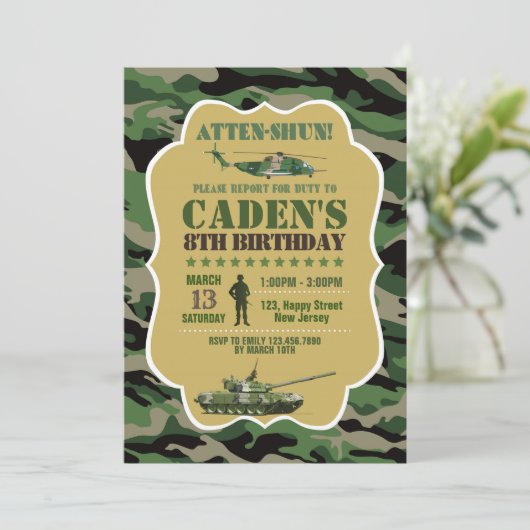 Uitnodiging tot vrijdag (Staand voorkant)