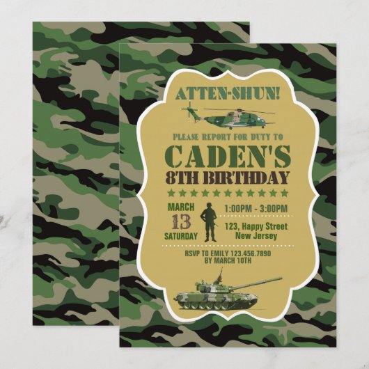 Uitnodiging tot vrijdag (Voorkant / Achterkant)