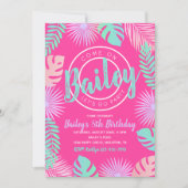 uitnodiging tot vrijdag | Pool Party (Voorkant)