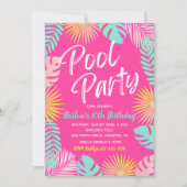 uitnodiging tot vrijdag | Pool Party (Voorkant)