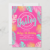 uitnodiging tot vrijdag | Pool Party (Voorkant)