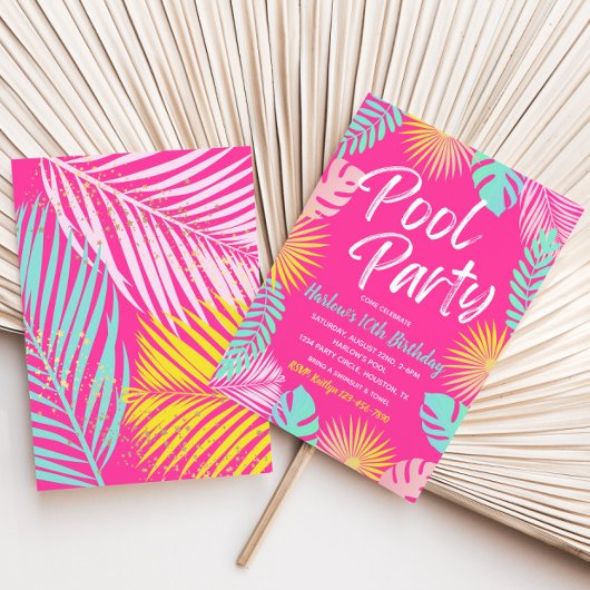 uitnodiging tot vrijdag | Pool Party