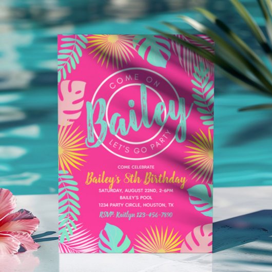 uitnodiging tot vrijdag | Pool Party