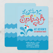 uitnodiging tot vrijdag | Zwemwaterdag (Voorkant / Achterkant)