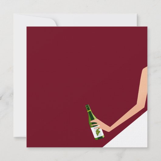 Uitnodiging tot vrijgezellenfeest van Bourgogne (Achterkant)