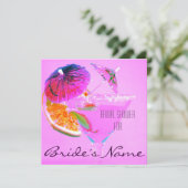 Uitnodiging tot vrijgezellenfeest van cocktailglas (Staand voorkant)