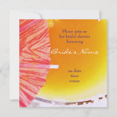 Uitnodiging tot vrijgezellenfeest van cocktailglas (Achterkant)