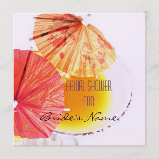 Uitnodiging tot vrijgezellenfeest van cocktailglas