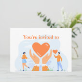 Uitnodiging tot vrijwilligerserkenning (Staand voorkant)