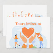 Uitnodiging tot vrijwilligerserkenning (Voorkant / Achterkant)