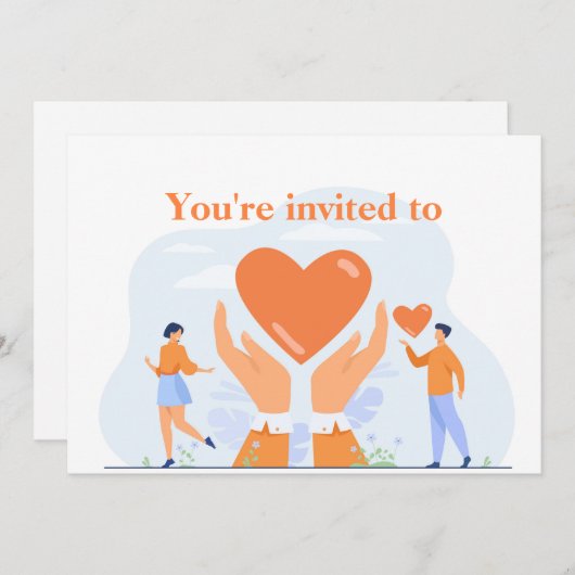 Uitnodiging tot vrijwilligerserkenning (Voorkant / Achterkant)