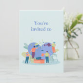 Uitnodiging tot vrijwilligerserkenning (Staand voorkant)