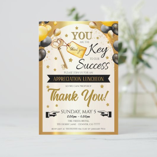 Uitnodiging tot waardering (Staand voorkant)