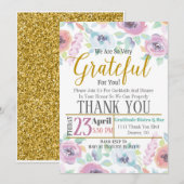 Uitnodiging tot waardering, dankbaar voor (Voorkant / Achterkant)