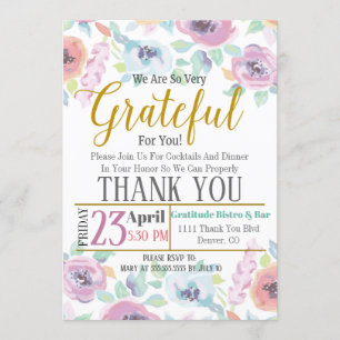 Uitnodiging tot waardering, dankbaar voor