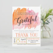 Uitnodiging tot waardering, dankbaar voor (Staand voorkant)