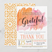 Uitnodiging tot waardering, dankbaar voor (Voorkant / Achterkant)