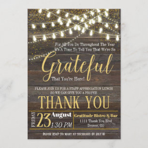 Uitnodiging tot waardering, dankbaar voor