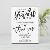 Uitnodiging tot waardering van feestdag (Staand voorkant)