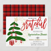 Uitnodiging tot waardering van feestdagen, bedrijf (Voorkant / Achterkant)