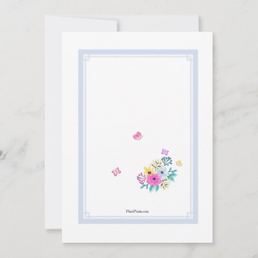 Uitnodiging tot Waterverf bij paaseieren (Achterkant)