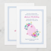 Uitnodiging tot Waterverf bij paaseieren (Voorkant / Achterkant)