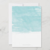 Uitnodiging tot waterverf Sand Dollar (Achterkant)