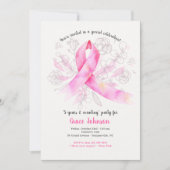 Uitnodiging tot Waterverf van borstkanker (Voorkant)