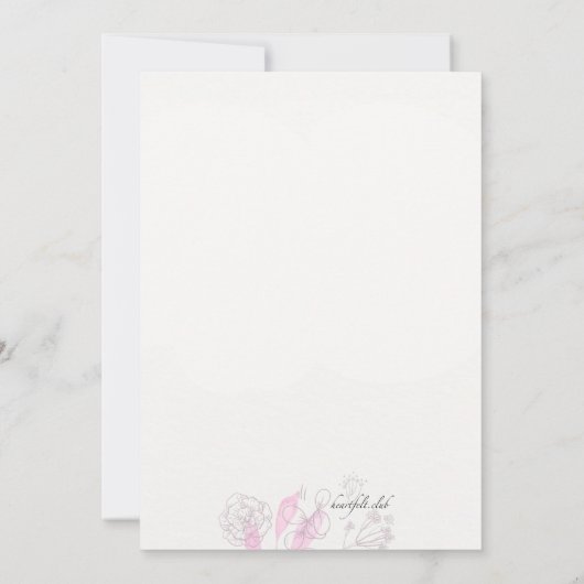 Uitnodiging tot Waterverf van borstkanker (Achterkant)