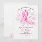 Uitnodiging tot Waterverf van borstkanker (Voorkant / Achterkant)