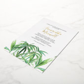 Uitnodiging tot Waterverf van de Folie van Tropisc (Gedraaid)