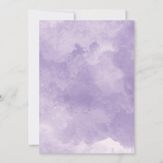 Uitnodiging tot Waterverf van de Lavender (Achterkant)