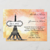 Uitnodiging tot Waterverf van de Parisian (Voorkant / Achterkant)