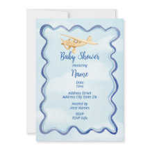 uitnodiging tot Waterverf van een Baby shower