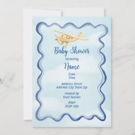uitnodiging tot Waterverf van een Baby shower