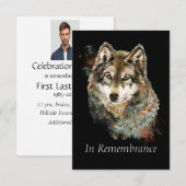 Uitnodiging tot Waterverf van gedenkwaardige diere (Voorkant / Achterkant)