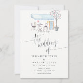 Uitnodiging tot Waterverf van het huwelijk van Par (Voorkant)