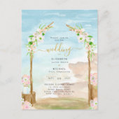 Uitnodiging tot waterverf van het strand (Voorkant)