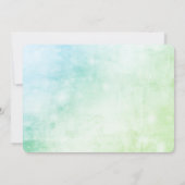 Uitnodiging tot Waterverf van kerstfeestdagen (Achterkant)