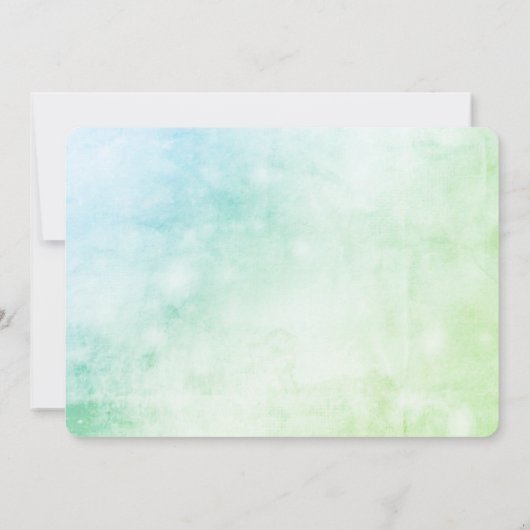 Uitnodiging tot Waterverf van kerstfeestdagen (Achterkant)