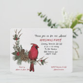 Uitnodiging tot Waterverf van kerstfeestdagen (Staand voorkant)