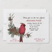 Uitnodiging tot Waterverf van kerstfeestdagen (Voorkant)