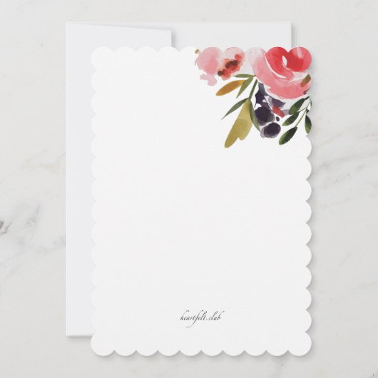 Uitnodiging tot Waterverf van Quinceañera (Achterkant)