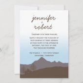 Uitnodiging tot Waterverf van Rustic Mountain (Voorkant)