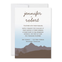 Uitnodiging tot Waterverf van Rustic Mountain