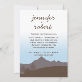 Uitnodiging tot Waterverf van Rustic Mountain